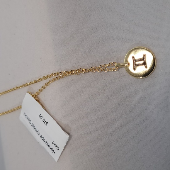 Gold-plated Horoscope (Gemini) Pendant with Chain (8) - Picture 3 of 4